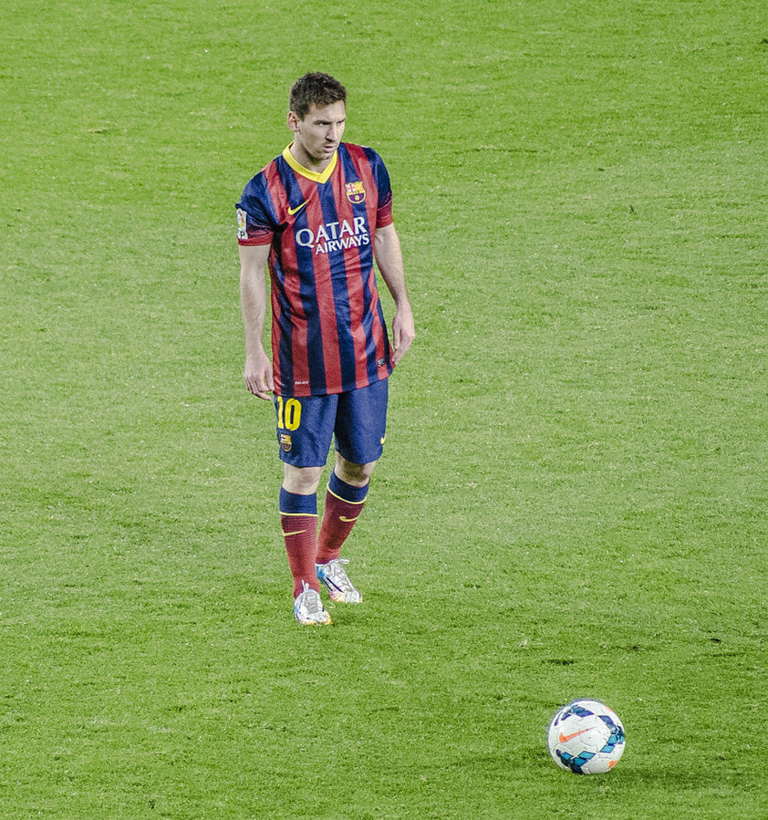 Lionel Messi lorsqu’il jouait au FC Barcelone
