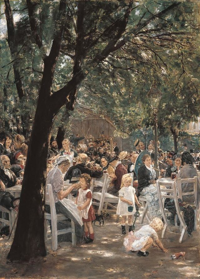 Max LiebermannMünchner Biergarten, 1884