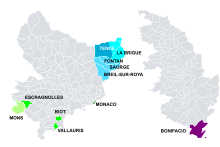 Parlate ligure in Francia e a Monaco      + Figun (Alpes-Maritimes)      + Figun (Var)      Roiasco      Tendasco (Roiasco)      Brigasco (Roiasco)      Monegasco      Ligure coloniale (Bonifacio)