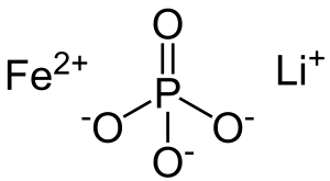 Lithium iron phosphate.svg