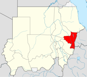 Lokasi di Sudan.