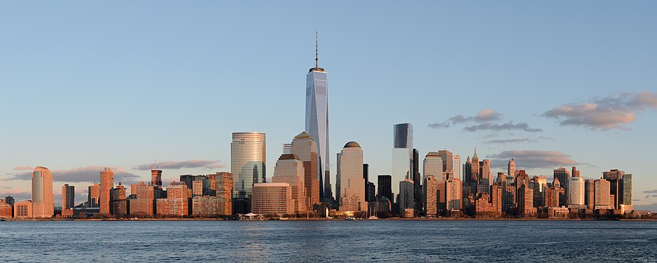 Lower Manhattan skyline from Jersey City