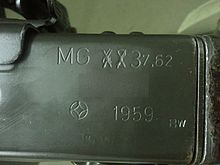 Markings on an original MG 42 retrofitted to a MG 3 MG42 zu MG3 umgelabelt.jpg