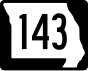 Route 143 marker