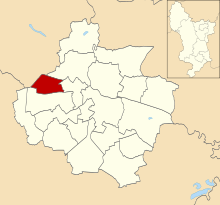 Location of Mackworth ward Mackworth ward in Derby 1979.svg