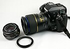 Pentax K-7 with telemacro, wide angle lens + coupling ring [D]