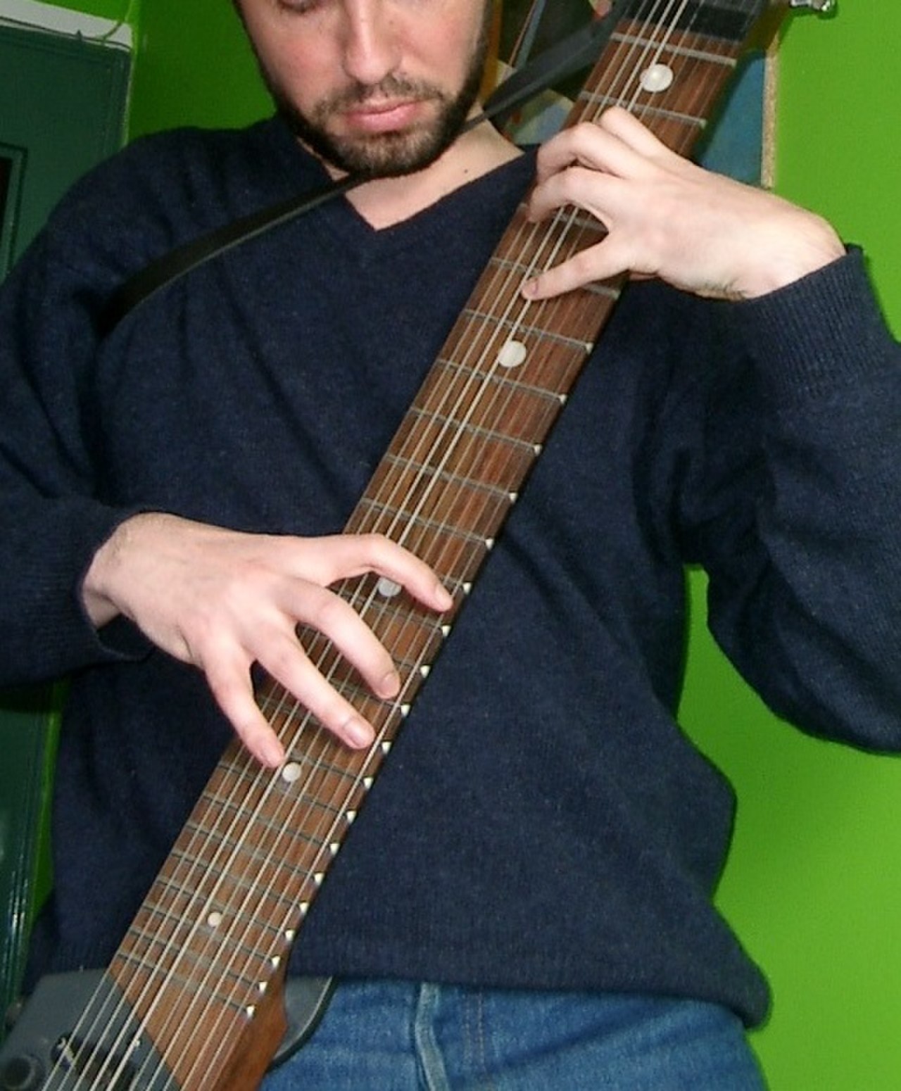 Стик воронеж. Стик Чепмена. Chapman Stick размер. Sean Malone Chapman Stick.