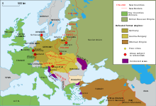 Map of territorial changes in Europe after World War I (as of 1923) Map Europe 1923-en.svg