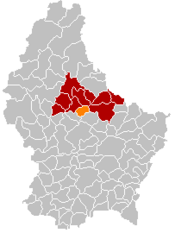 Localização de Schieren em Luxemburgo