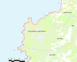 Belvédère-Campomoro - Localizazion