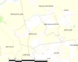 Mapa obce Bonviller