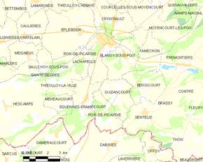 Poziția localității Poix-de-Picardie