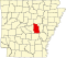 Karta över Arkansas som framhäver Lonoke County.svg