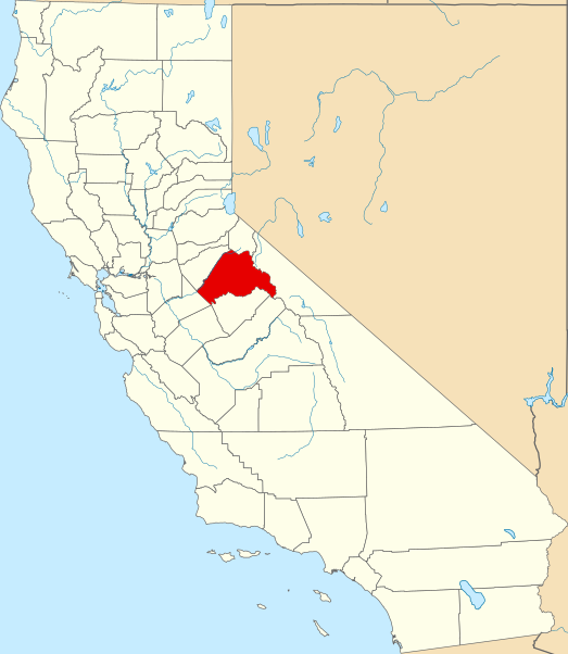 Fitxer:Map of California highlighting Tuolumne County.svg