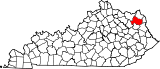 Map of Kentucky highlighting Carter County.svg