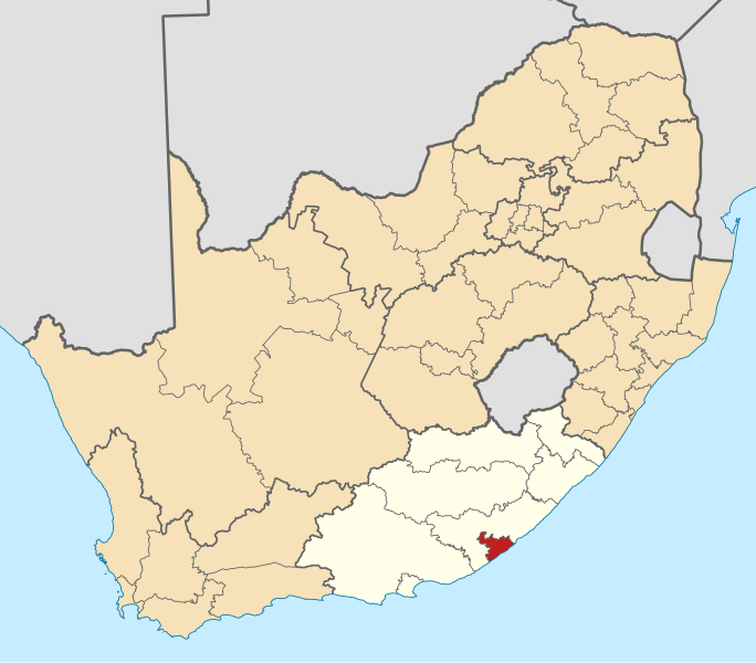 File:Map of South Africa with Buffalo City highlighted (2011).svg