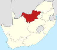 Položaj provincije na karti Južne Afrike