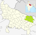 Map of the Diocese of Gorakhpur Map of Syro-Malabar Catholic Eparchy of Gorakhpur.png