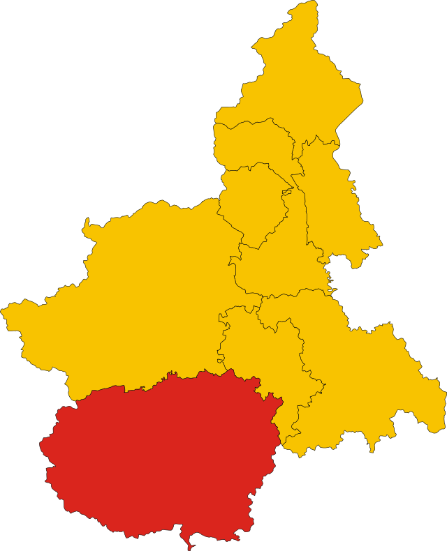 Poziția provinciei în Piemont