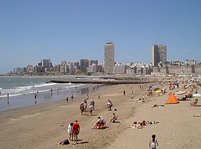 Пляж в центре города