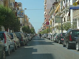 Straat in Margherita di Savoia