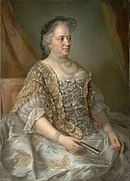 Maria Theresa of Austria. British support was crucial in allowing her to retain her throne during the War of the Austrian Succession. Still, she strongly distrusted the British. Maria Theresia11.jpg