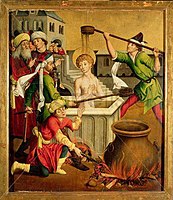 Martyrdom of Saint John the Evangelist by Master of the Winkler Epitaph