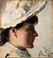 Gerda Ahlborn, door Michael Ancher