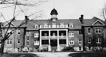 Exterior view of Mohawk Institute Residential School