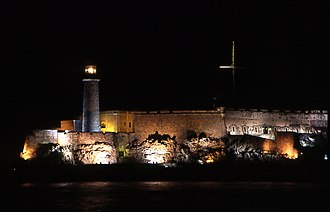Castillo del Morro, de noche.