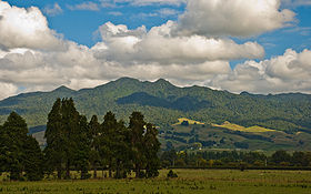 Vue du mont Pirongia.