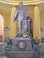 Estatua de Joachim Murat sobre la tumba de su hija Letizia Murat, (1864), Cementerio Monumental de la Certosa di Bologna