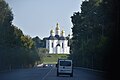 View of the Cathedral at the entrance of Chernihiv