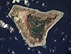 NASA orbital photo of Malden Island.