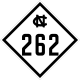 North Carolina Highway 262 marker