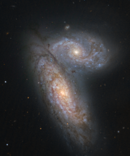 NGC 4567 and NGC 4568 Galaxy pair in the constellation Virgo