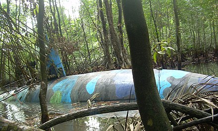 A true submarine seized in Ecuador in July 2010