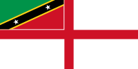 Bandera wojenna Saint Kitts i Nevis