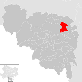 Poloha obce Neunkirchen v okrese Neunkirchen (klikacia mapa)