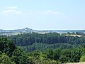 Čeština: Pohled ze Stradonického oppida nad Nižborem směrem na západ k obci Otročineves nápověda English: Look from Stradonice oppidum westwards on Otročíněves and surrounding landscape help