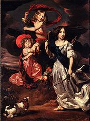 Portrait of Three Children as Ceres Ganymede and Diana