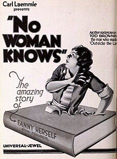 <i>No Woman Knows</i> 1921 film