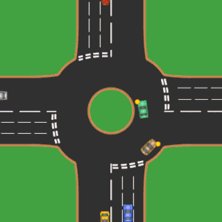 Roundabout Traffic intersection