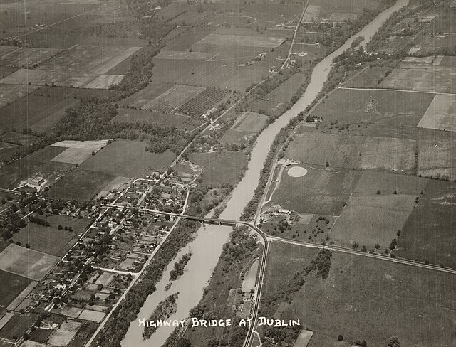 Aerial view of Dublin in May 1929