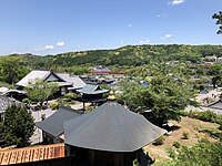法蔵寺から見た本宿町の風景