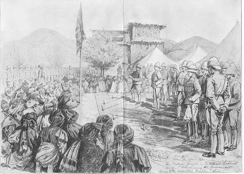 File:Orakzai Chiefs at Maidan, Frontier, 1897.jpg