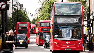 Buses on Oxford Street