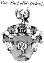 Coat of arms of those of Pachelbl-Gehag