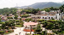 Blick über den Parque Central (Richtung Berge)