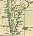 Mapa británico que nombra a la Patagonia como 